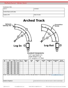 thumbnail of Arched Track Order Form