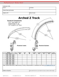 thumbnail of Arched Z Track Order Form
