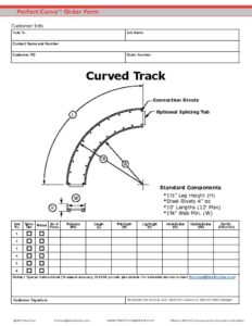 thumbnail of Curved Track Order Form